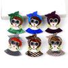 New Cute Colorful Bowknot Girls Acrylic Brooches for Women Cartoon Glasses Lady Brooch Badges Pins Casual Jewelry Accessories