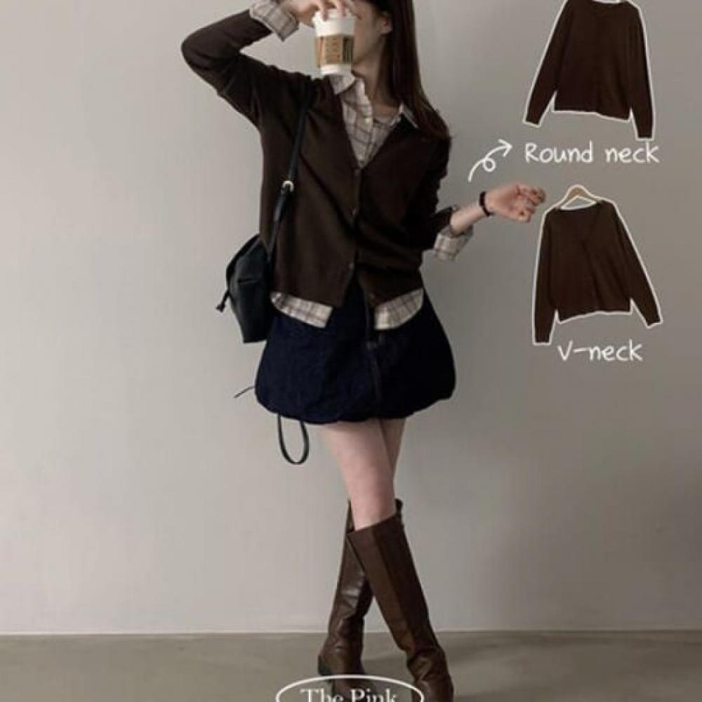 The Pink Basic Cardigan