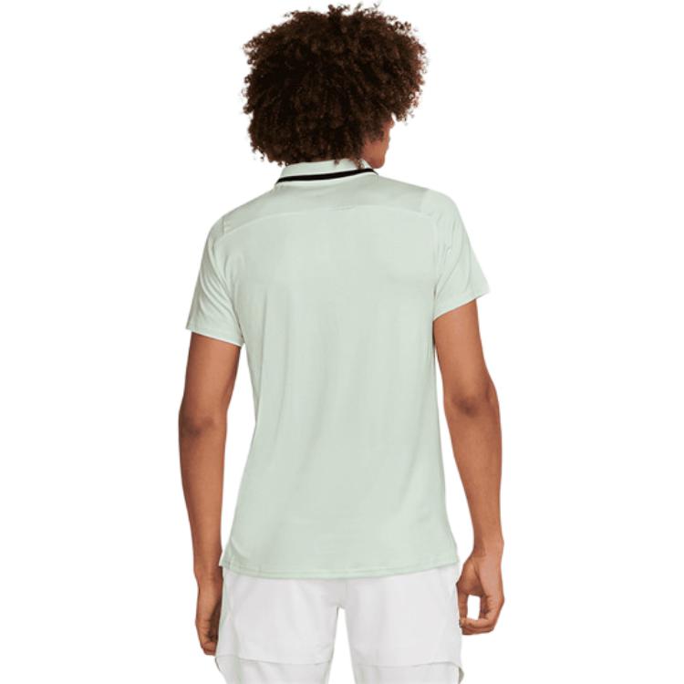 Nike Court Advantage Logo Color Block Comfortable Tennis Polo Shirt Men Tops Light-Green FD5317-394