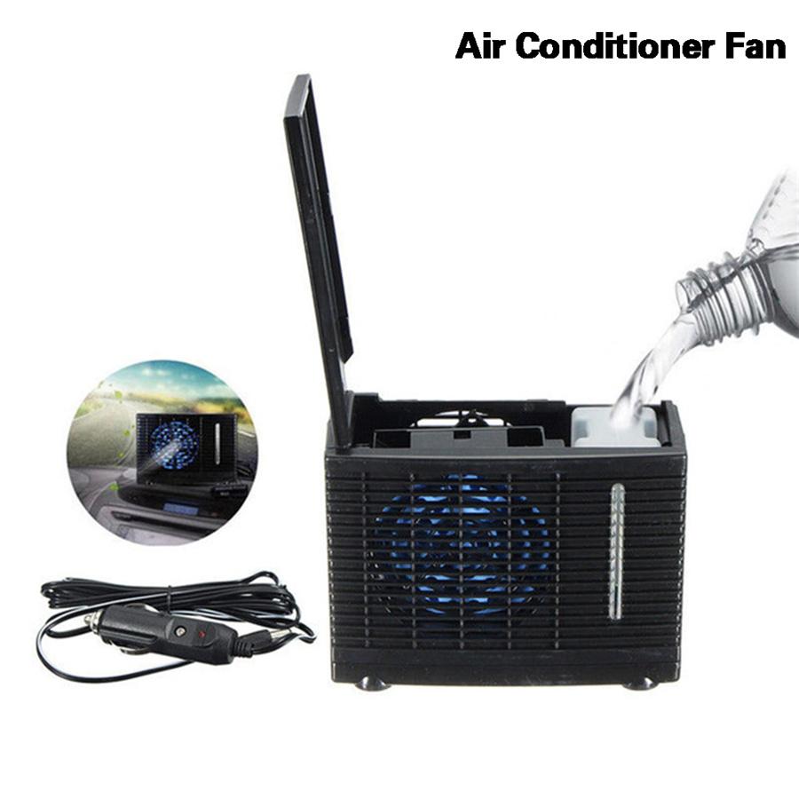 60W 24V Car Truck Summer Cooler Cooling Fan Water Air Conditioner 2 Speed Black