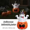 PVC Material Inflatable Pumpkin LED Light Inflatable Witch Hat  Holiday Decoration