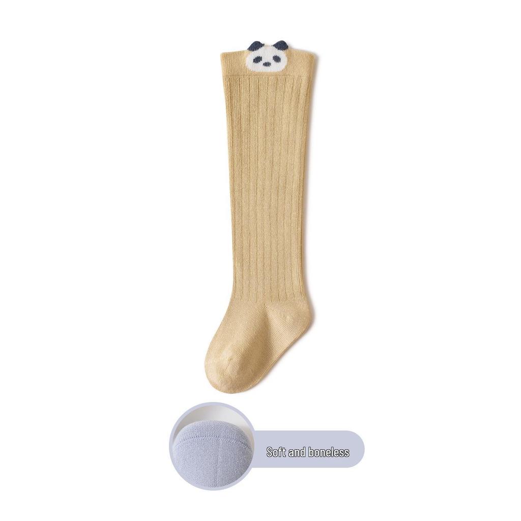 Newborn Non-Binding Knee-High Cotton Socks for Spring and Autumn