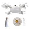 Ceiling Fan Light with 3 Color Temperature Adjustable Brightness LED Bulb Quiet Fan Combo Low-noise Operation Fan Light Fixture