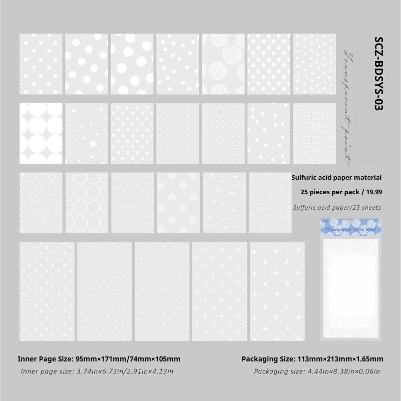 Wave Point Laboratory Series Vintage Colorful Polka Dots Landscape Material Paper Creative DIY Junk Journal Collage Stationery