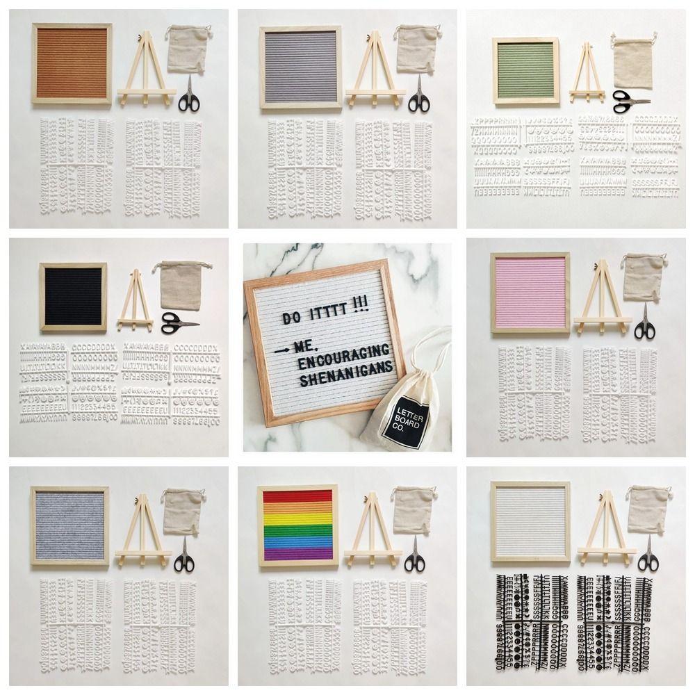 Decorative Wooden Shooting Props Creative Felt Message Board New Years Baby Alphabet Board  Cute