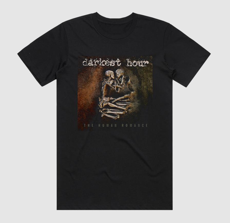 Vtg Darkest Hour The Human Romance Cotton Black Unisex All Size T Shirt BT242 Unisex T-Shirt L