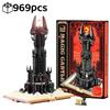 Creative Black Tower Magic Book Construction Blocks Book Expert Ideas Bricks Dark Tower Featuring Lights Assembly Boys Toy Designed For Children Gifts