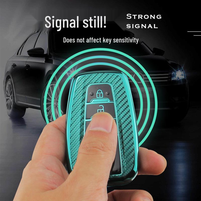 Toyota A Style TPU Carbon Fiber Car Key Case