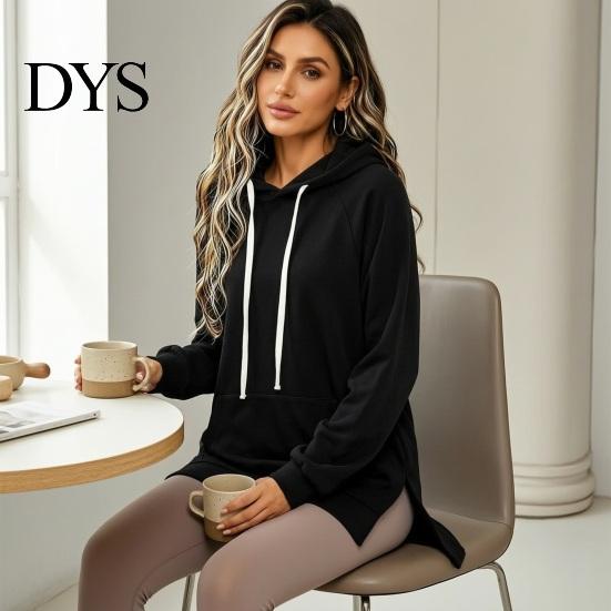 Autumn Winter Outfit Women Velvet Hoodie with Kangaroo Pocket, Long Sleeve Pullover Hooded Sweatshirt Sweatshirt, Loose Casual Drawstring Top for Fall