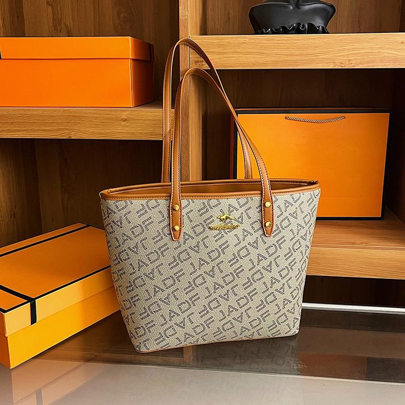 Hochwertige Pendlertasche, bedruckte leichte Luxus-Großraumtasche Damen 2026 neue Herbstmode Umhängetasche