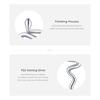 Modian 925 Sterling Silver Cute Small Line Snake Trendy Stud Earrings Gold Color Earring For Women Jewelry