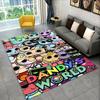 Spiel Dandy Welt Cartoon Rutschfeste Teppichläufer für Wohnzimmer, Schlafzimmer, Spielzimmer, Weicher Teppich Bodenmatte Heimdeko Teppich Kinderzimmer