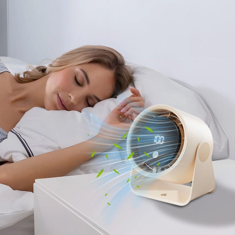 5-speed Adjustment Mute Fan Adjustable Angle Digital Fan Desktop Fan  Student Dormitory