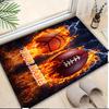 1PC Custom Name Sports Icons" Theme Floor Mat Ideal for Living Room, Game Rooms, Office, Bedroom,Floor Mat Playful Design
