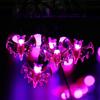 LED Halloween String Lights - Pumpkin, Ghost, Skull & Bat Decorations for Haunted House Atmosphere