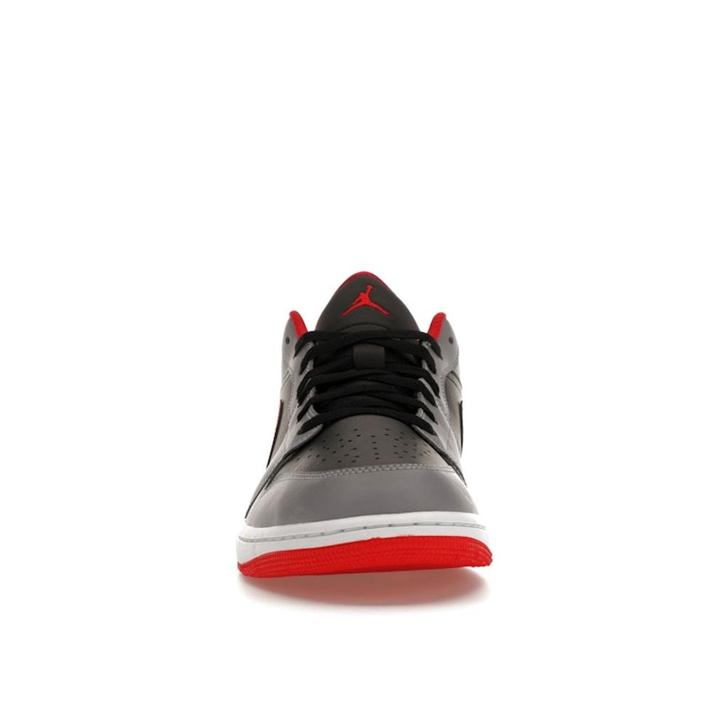 Air Jordan 1 Low Cement Fire Red Men Sneakers Grey Black Cement-Grey 553558-060