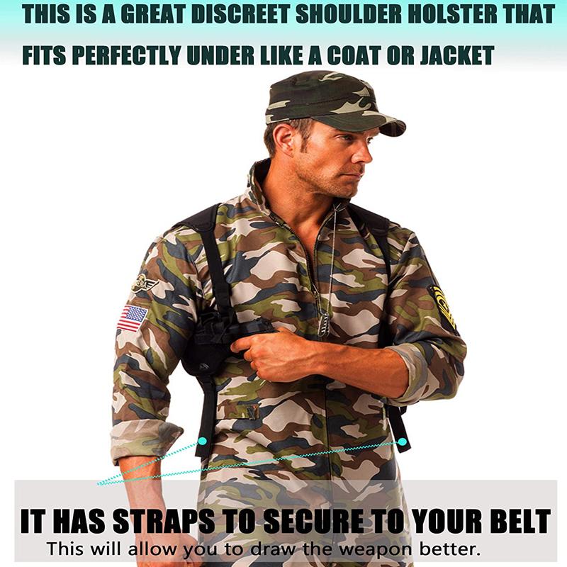 Tactical Gun Holster Universal Left Right Hand Pistol Gun Carry Pouch Concealed Shoulder Holster For Glock 17 19 Gun Accessories