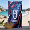 England Fußball Print Strandtuch Schnelltrocknend Super Saugfähig Weiches Badetuch für Schwimmen Strand Reisen Fan Souvenir Geschenk