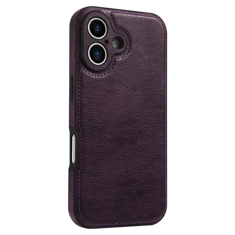 Leather Protective Case for iPhone 16 Pro Max / 15 Pro
