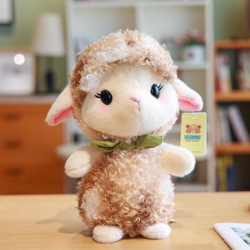 

Новый стиль Кукла-ролл из овечьей шерсти Плюшевая игрушка Кукла-овечка Кукла для игрового автомата Подарок на день рождения для девочки 23cm