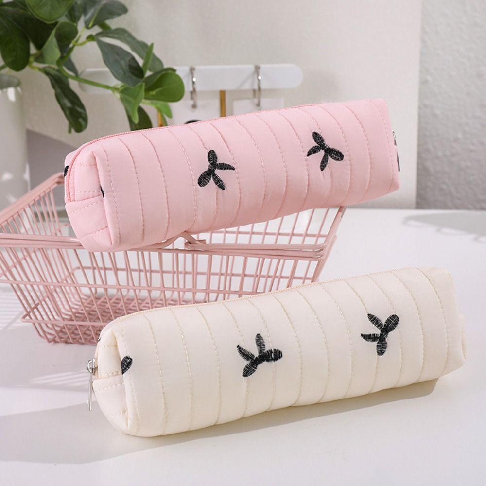 Zipper Pen Bag Soft Touch Stationery Bag New Pencil Case  School Supplies