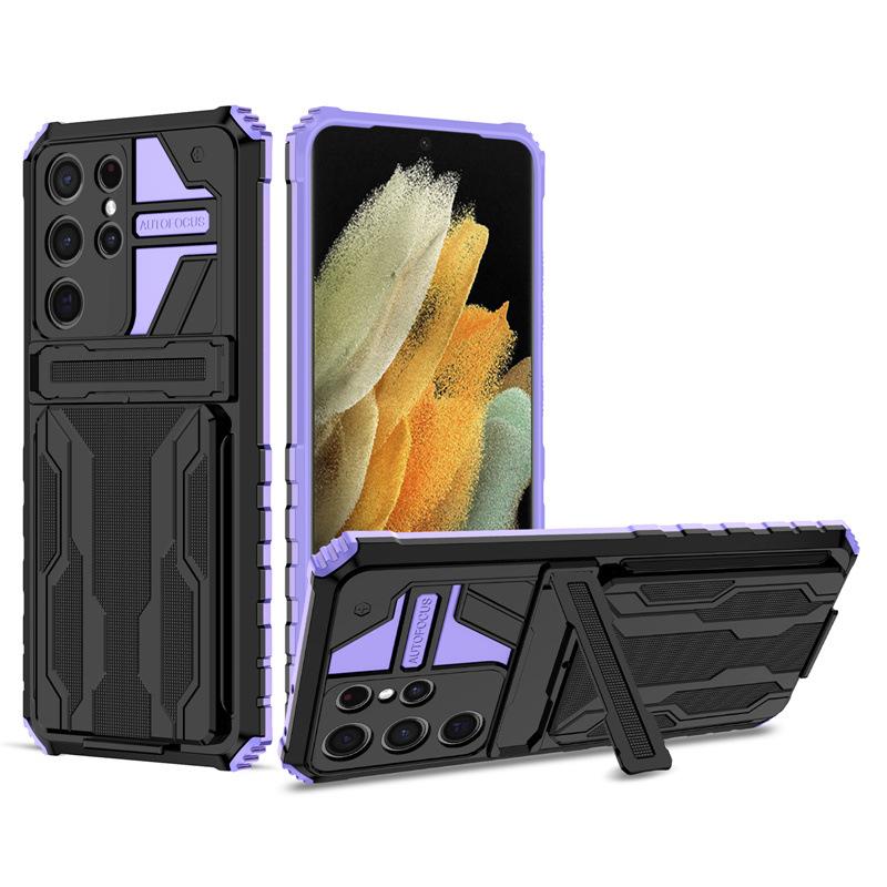 Suitable for Samsung S23 Ultra Creative Card Bag Holder Note20 King Kong Card Bag Anti Fall Mobile Phone Case