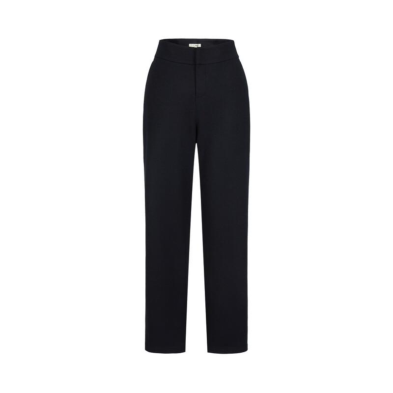 JUZUI Women's Classic Wool Blend Fleece-Lined Commuter Casual Pants JWED11034