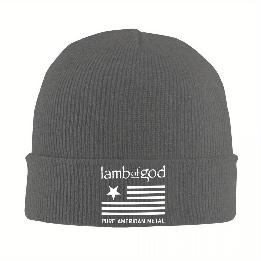 Lamb Of God Beanie Hats band Bonnet Hats Female Male Fashion Outdoor Sport Knitted Hat Winter Printed Thermal Elastic Caps