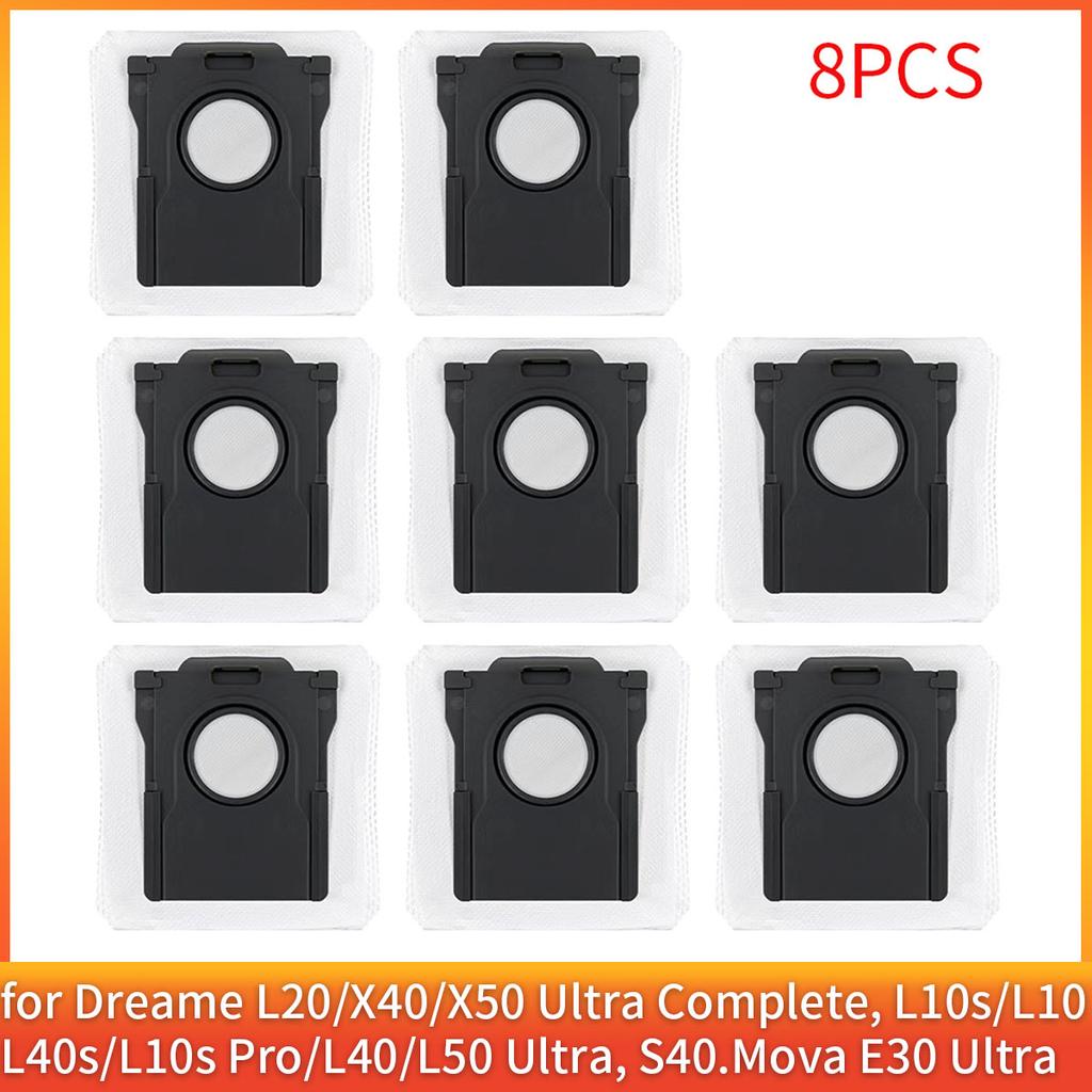 Fits Dreame L10s/L10/L40s/L10s Pro/L40/L50 Ultra | Compatible Dust Bags for Mova E30 Ultra/P50 Pro Ultra Parts