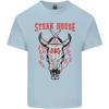 Steak House Bbq Cow Skull Grill Beef Food Unisexs Light Cotton Tshirt