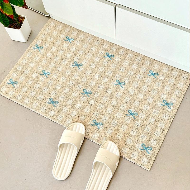 

Doormat Entrance Welcome Mat Pink Plaid Carpet Dustproof Non-slip Floor Mats Sweet Cute Girl Home Decoration Rug 50x80cm