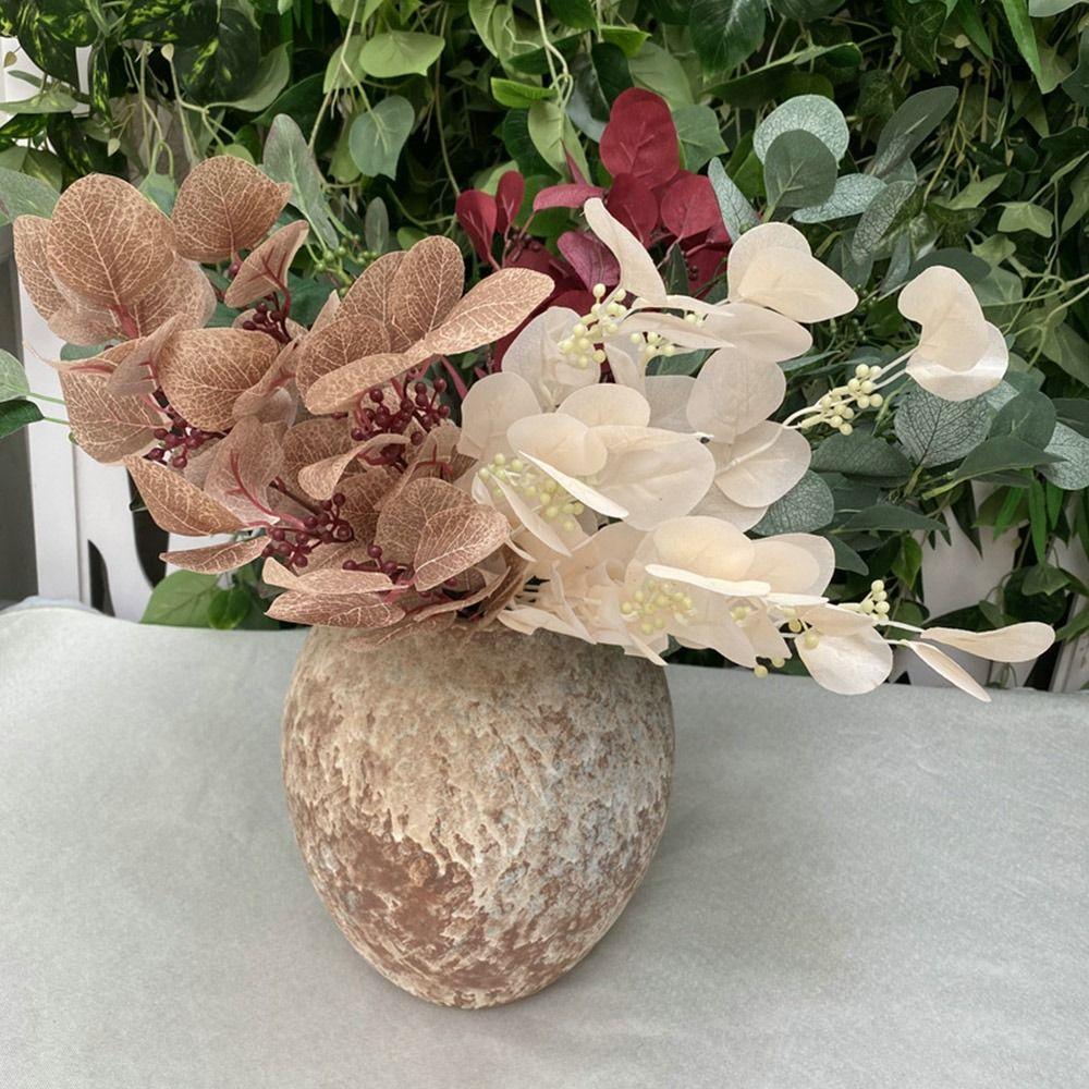 9 Branches Artificial Apple Leaves Multicolor Decorative Leaf Faux Plant Leaves  Home Decoration