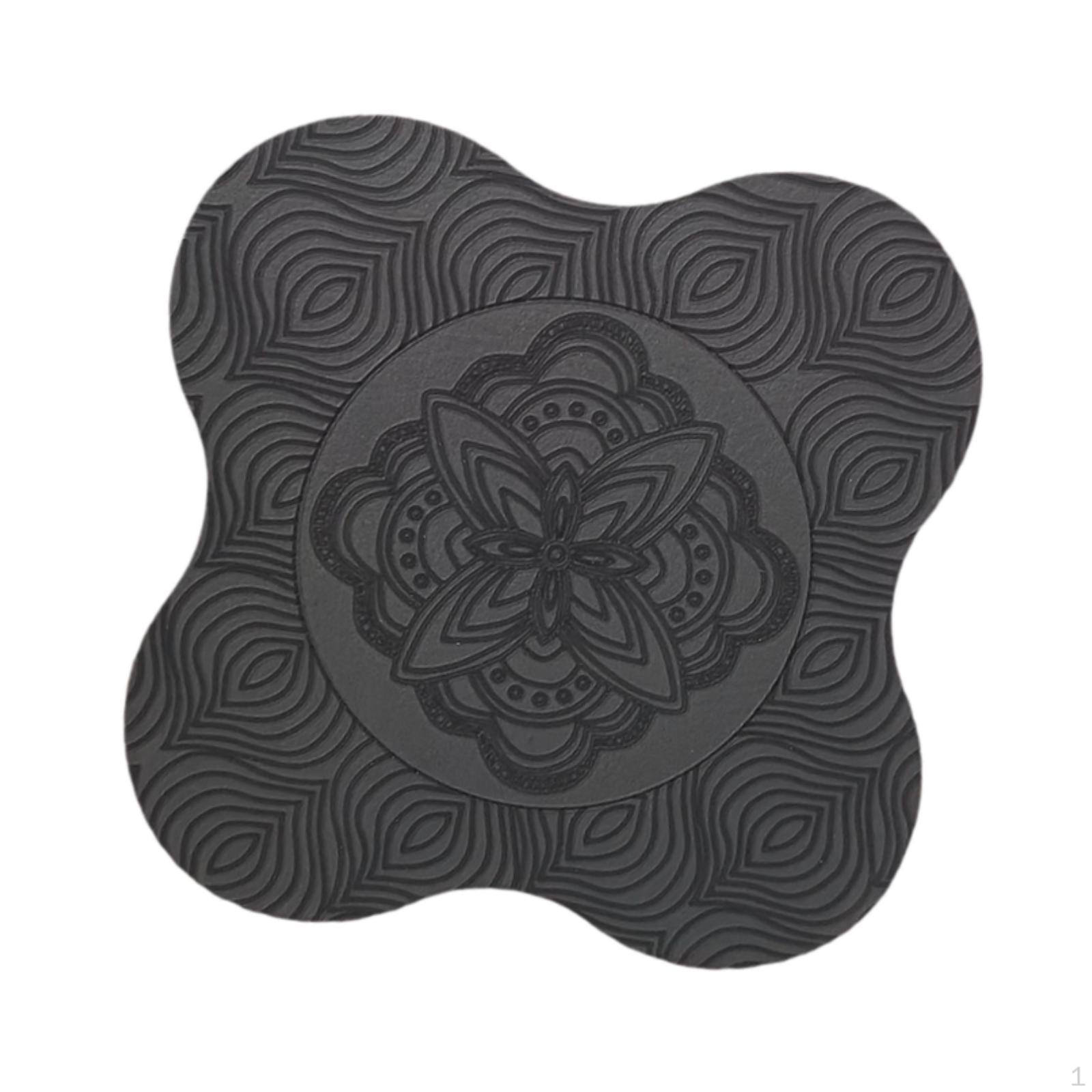 

Коврик для упражнений на коленях для практики йоги с поддержкой локтей и рук чёрный