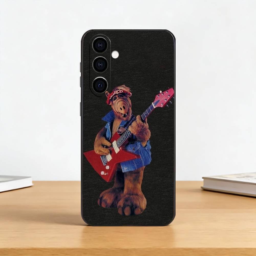 TV Series A-Alf Phone Case Black Silicone Soft For Samsung Galaxy A73,A72,A71,A70,A53,A52,A51