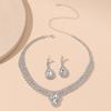 3pcs Rhinestone Women's Decorative Zircon Set Wedding Decorations