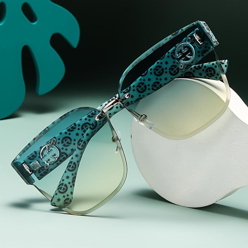 Luxusní dámské sluneční brýle Velký rám Odolné vůči UV záření Gradientní skla Trendy High-End Doplňky pro konturování obličeje
