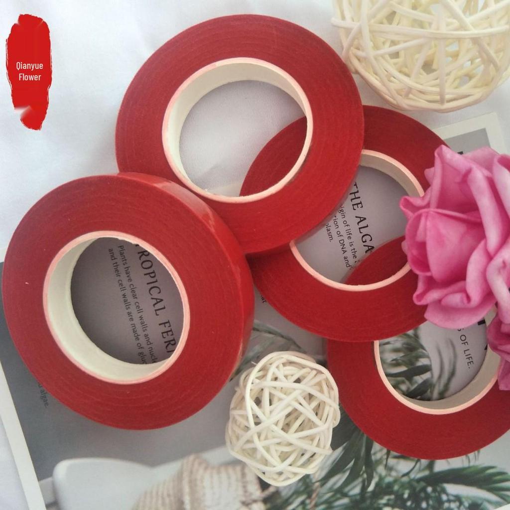 Green Floral Stem Twist Tie Tape, 28 Meters, DIY Artificial Flower Tape