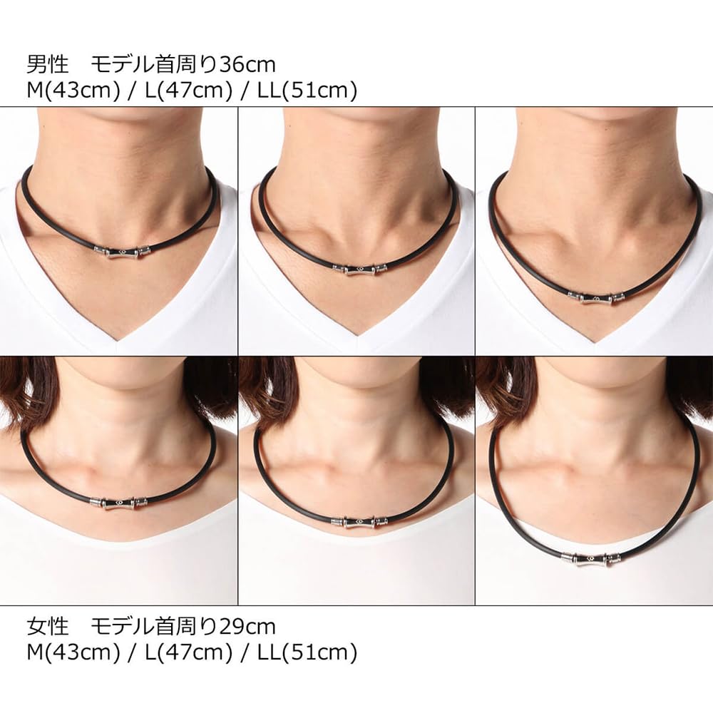 Colantotte TAO Necklace RAFFI Limited Edition Gift Set x Large Day Gift (Black Silver, (47cm)) Father's