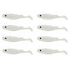8Pcs Fishing Lures Soft Baits 3D Eyes Realistic Looking Bright Color Natural Swimming Posture Artificial Lures Fake Baits
