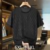 Plus Size 4XL-12XL Fashion Oversized T-shirt Men Tops Casual Breathable Short Sleeve Tee Summer Clothing