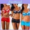 Bikini Sportivi da Donna Sexy a Incrocio Push-Up Boxer Set per Costume da Bagno Estivo con Ferretto di Qualità Premium e Design Senza Tempo