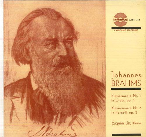 

LP Record EUGENE LISZT - Brahms Klaviersonate Nr1 In C-dur, AVRS6113 AMADEO Austria Classical Used