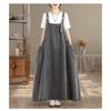DIMANAF Women Plus Size Denim Dress Maxi Long Dress Sleeveless Vintage Loose Casual Basic Dresses Cottton