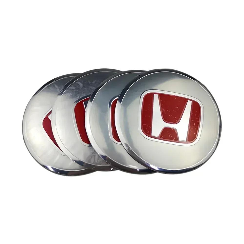 56MM Car Wheel Rim Center Hub Caps Stickers for Honda Civic Fit Jazz Accord 10th 8th CRV HRV City Odyssey Passport Pilot fv0  Vezel