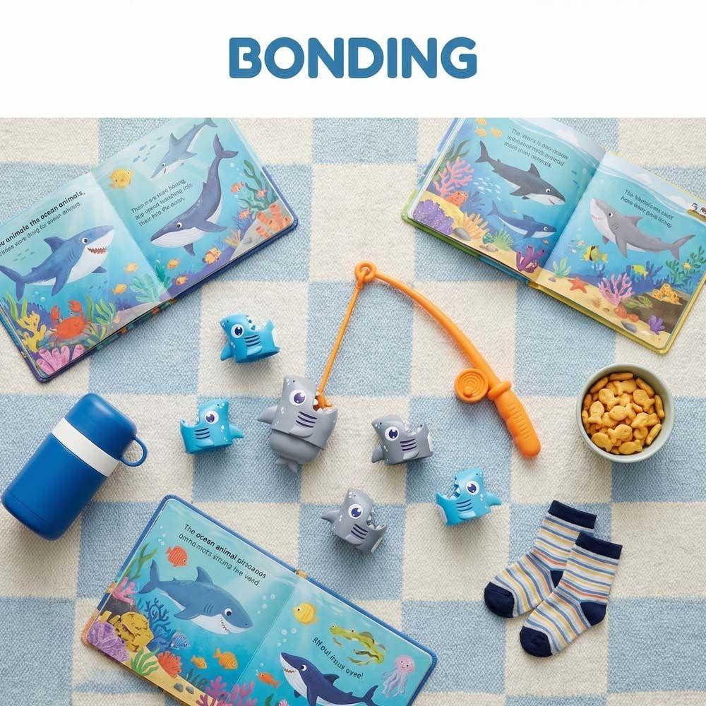 Fishing Rod Electric Fishing Toy Set Fishing Dish Fishing Game Toys Halloween Birthday Gift