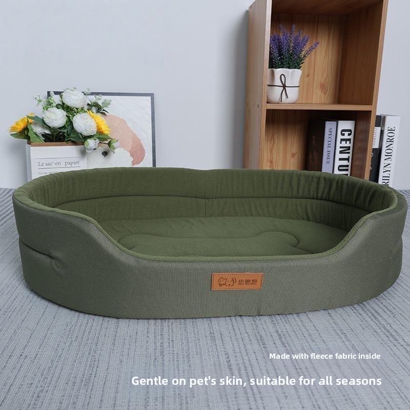 Dog Bed Mat Moisture-Proof All Season Use Chew Resistant Oxford Fabric Modern Solid Memory Foam Pet House