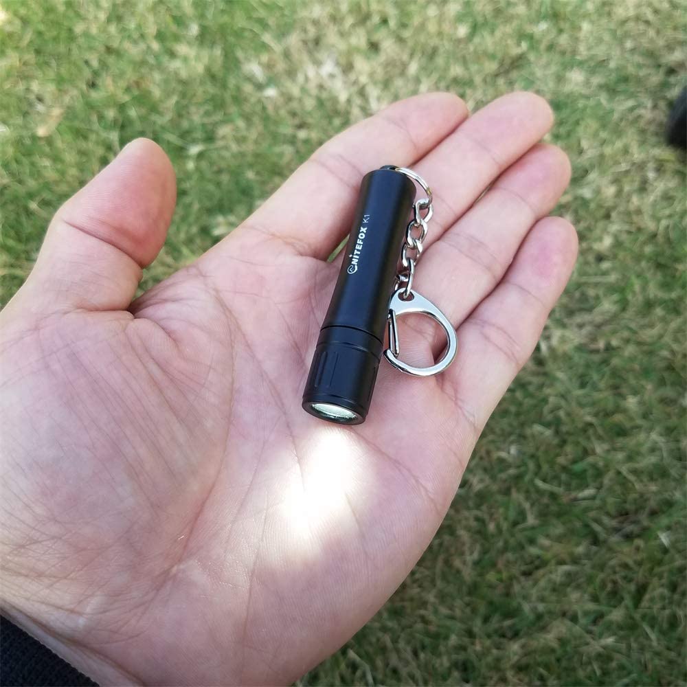 K1 Keychain Compact and Lightweight Mini LED Key Cap Camping Table 150 Lumens Brightness Carry It with You At All Times for Emergency Outdoor and