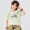 DODO Boys' Cool-Feel Gradient Tie-Dye Short Sleeve Cotton T-Shirt