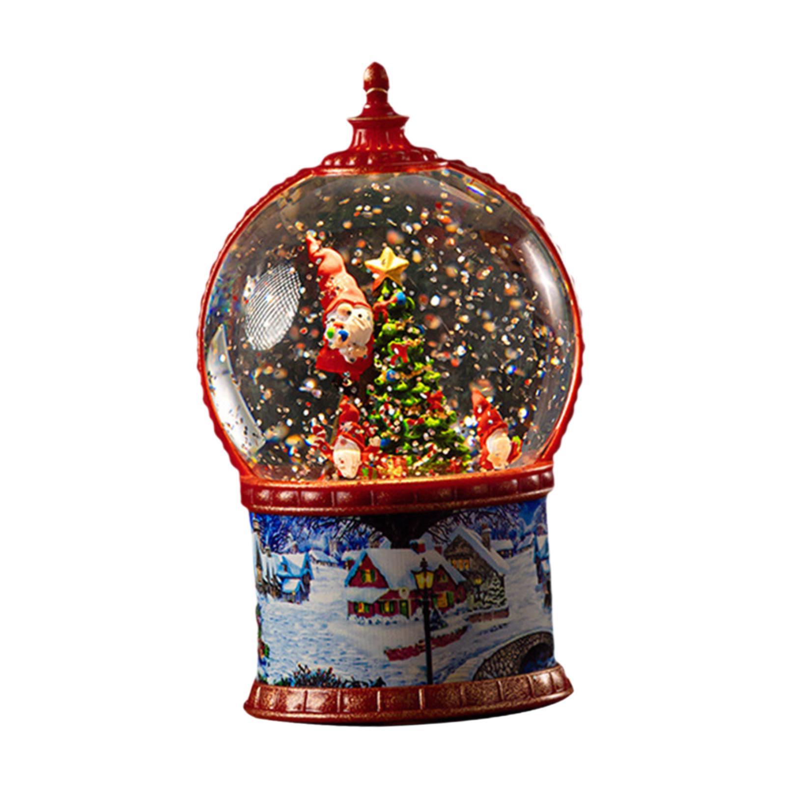 

Christmas Snow Globe Christmas Decoration Holiday Tabletop Ornament Table
