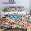 Family Guy Pattern Bedding,Quilt Set Quilt Cover Pillowcase Home Birthday Gift (1 * duvet cover + 2 * pillowcase, without core)